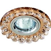 Светильник потолочный, MR16 G5.3 с коричневым стеклом, хром, с лампой CD2520 Feron 19180-1