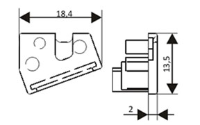 Заглушка EDGE-08-GREY глухая (arlight, Пластик) 021828