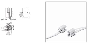 Патрон 33671 VS   G8.5  Ceramic T300° + провода 1.0x300 черный 535631.01