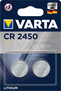Батарейки литиевые VARTA ELECTRONICS CR2450 6450 BL2 (блистер 2шт) 4008496747245