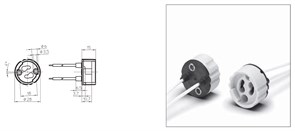 Патрон 31530 VS   GX10 +250mm провода 543267.01
