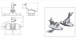 21100 VS Держатель  K12s-7  керамика T300 для HQI TS 1000/2000 107677.01
