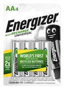 Аккумулятор ENERGIZER Universal LR06 MH15/АА 1300mAh BL4 (блистер 4шт) 7638900424270