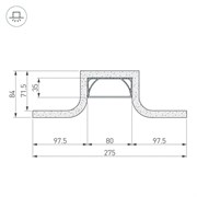 Гипсокартонный Модуль ARL-SLOT-ROUND-80-2000 (ГКЛ 12.5мм) (arlight, -) 022263
