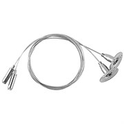 Соединитель для трековых светильников (комплект подвесов для шинопровода, 2шт), длина 150см, серебро, CAB1002  10326-1