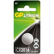 Батарейки литиевые GP Lithium CR2016-2C1 CR2016 BL1 07572Б