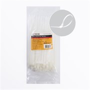 Хомут электромонтажный STEKKER NYCT47-200, одноразовый, белый, материал - нейлон , размер 4,7*200мм, 32783