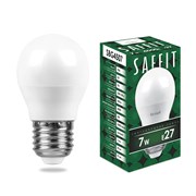 Лампа светодиодная, 7W 230V E27 4000K G45, SBG4507 55037