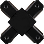 Коннектор Х-образный  для шинопровода , черный, LD1002 10331