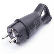 Вилка угловая STEKKER RPG16-30-442, с заземлением. Для проводов сечением 1мм2. Материал изделия кауч 32843