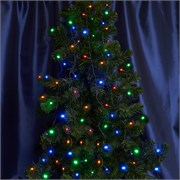 Гирлянда на елку FERON CL93, 750LED, (мультиколор), настраивается контроллером, 5м+6м зеленый шнур, 32953