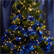 Гирлянда на елку FERON CL53, 200LED, (теплый белый), статичная (постоянного свечения), 2м+1м прозрач 32985