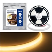 Лента светодиодная неоновая 12V FERON LS651, 180*SMD2835, 14,4W/m, IP68, 3000К (теплый белый), в ком 32095-1