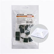 Площадка под хомут STEKKER SMCL2525 самоклеющаяся, цвет белый, размер 25*25мм., материал: нейлон . М 32935-1