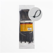 Хомут электромонтажный STEKKER NYCT36-200, одноразовый, черный, материал - нейлон , размер 3,6*200мм 32778