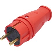 Вилка прямая STEKKER RPG16-21-441, с заземлением. Для проводов сечением 1мм2. Материал изделия каучу 39160