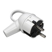 Вилка с кольцом с ззаемлением белая Makel 10037