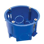 Подрозетники STEKKER EBX20-02-2, количество вводов: 2, полипропилен, цвет синий, размер 68*45*71мм. 39294