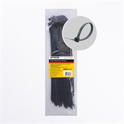 Хомут электромонтажный STEKKER NYCT47-350, одноразовый, черный, материал - нейлон , размер 5*350мм, 32790