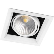 Светильник карданный светодиодный 1x30W 2700 Lm, 4000К, 35 градусов, белый, AL211 с драйвером и клеммой в комплекте 29779