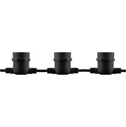 Гирлянда "Белт-лайт" FERON CL50-13, 10м+3м сетевой шнур, цвет черный, патрон E27*20, шаг 50см, 230ВV 29885