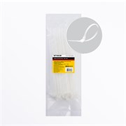 Хомут электромонтажный STEKKER NYCT36-200, одноразовый, белый, материал - нейлон , размер 3,6*200мм, 32777