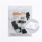 Площадка под хомут STEKKER SMCL3030 самоклеющаяся, цвет белый, размер 30*30мм., материал: нейлон . М 32936