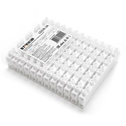 Клемма винтовая колодка STEKKER LD226-3A, 12-проводная 2,5 - 4 мм, 450В, 3А, без пасты, материал изд 32384