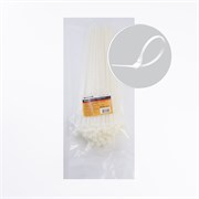 Хомут электромонтажный STEKKER NYCT80-400, Да, белый, материал - нейлон , размер 8*400мм, максимальн 39085