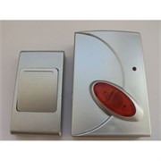 Е-117 серебр. Звонок беспроводной 3 мелодии 100м с кнопкой   TECHNOLIGHT E-117