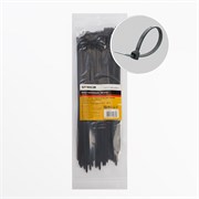 Хомут нейлоновый 3,6x250 мм, d пучка max 65 мм, нагрузка 18 кг, черный, NYCT36-250 (100шт в упак) 32780