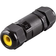 Распределительная коробка FERON LD520, количество вводов: 2, термопластик, цвет черный, размер 76*24 32243