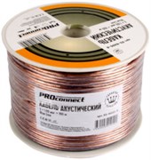 Кабель акустический PROconnect 2х0,50 мм?, прозрачный BLUELINE, бухта 100 м 01-6203-6