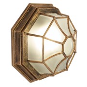 Светильник садово-парковый 60W 230V 270*270*120 черное золото PL661 11651