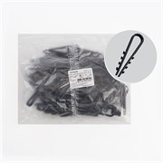 Дюбель-хомут для круглого кабеля  (11-18мм), черный (100шт.), DCL00-11-18 39335