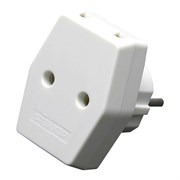 Сетевой  разветвитель компактный 3-местный ADP10-16-20, белый 39006