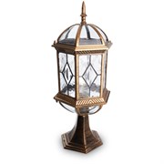 Светильник садово-парковый, 60W 230V E27 черное золото, PL171 11339