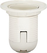 Патрон для ламп общего назначения FERON LH110 230V E27, пластик, цвет белый, 57*57*59мм 22348