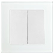 Выключатель 2-клавишный , 250V, 10А, серия Катрин, белый, GLS10-7004-01 39165