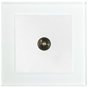 Розетка телевизионная 1-местная, 75 Ом, 5-862МГц, серия Катрин, белая GLS00-7008-01 39247