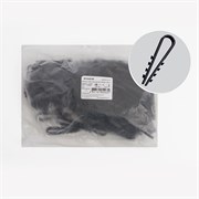 Дюбель-хомут для круглого кабеля ( 5-10мм), черный (100шт.), DCL00-05-10 39334