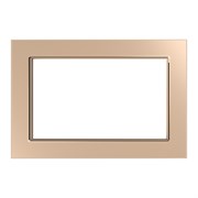 Рамка горизонтальная 2-местная (без перемычки), серия Катрин, GFR00-7012-02, шампань 39567
