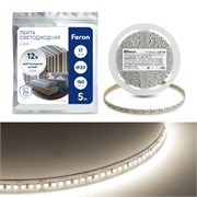 Лента светодиодная, 180SMD(2835)/m 17W/m 12V 5m 4000К, LS616 41530