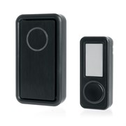 Звонок электрический дверной, (18 мелодий), черный, E-379 41436