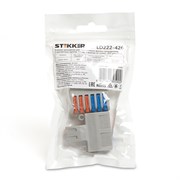 Клемма монтажная для фазных проводников, 2 контактные группы, LD222-426 39489