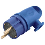 Вилка угловая с/з каучук, серия Одри, RPG16-21-442 (В 16-002), синий 39254