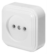 Розетка 1-местная без заземляющего контакта, 250В, 16А, IP20, PST16-20-20 (RA 16-131-Б), белый 39687