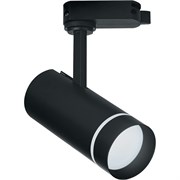 Светильник трековый светодиодный на шинопровод 12W, 1080 Lm, 4000К, черный, 80 градусов, AL106 32445