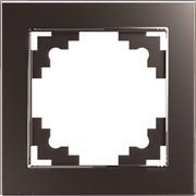 Рамка 1-местная, серия Катрин, GFR00-7001-04, шоколад 39535