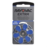 Батарейки для слуховых аппаратов Rayovac Extra ZA675 BL6 Zinc Air 1.45V (блистер 6шт) 96178218